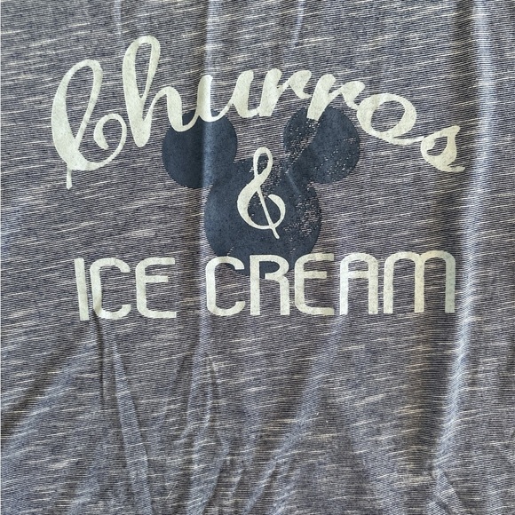 Disney Blue Short Sleeve Tee with Churros & Ice Cream Design - Picture 2 of 4